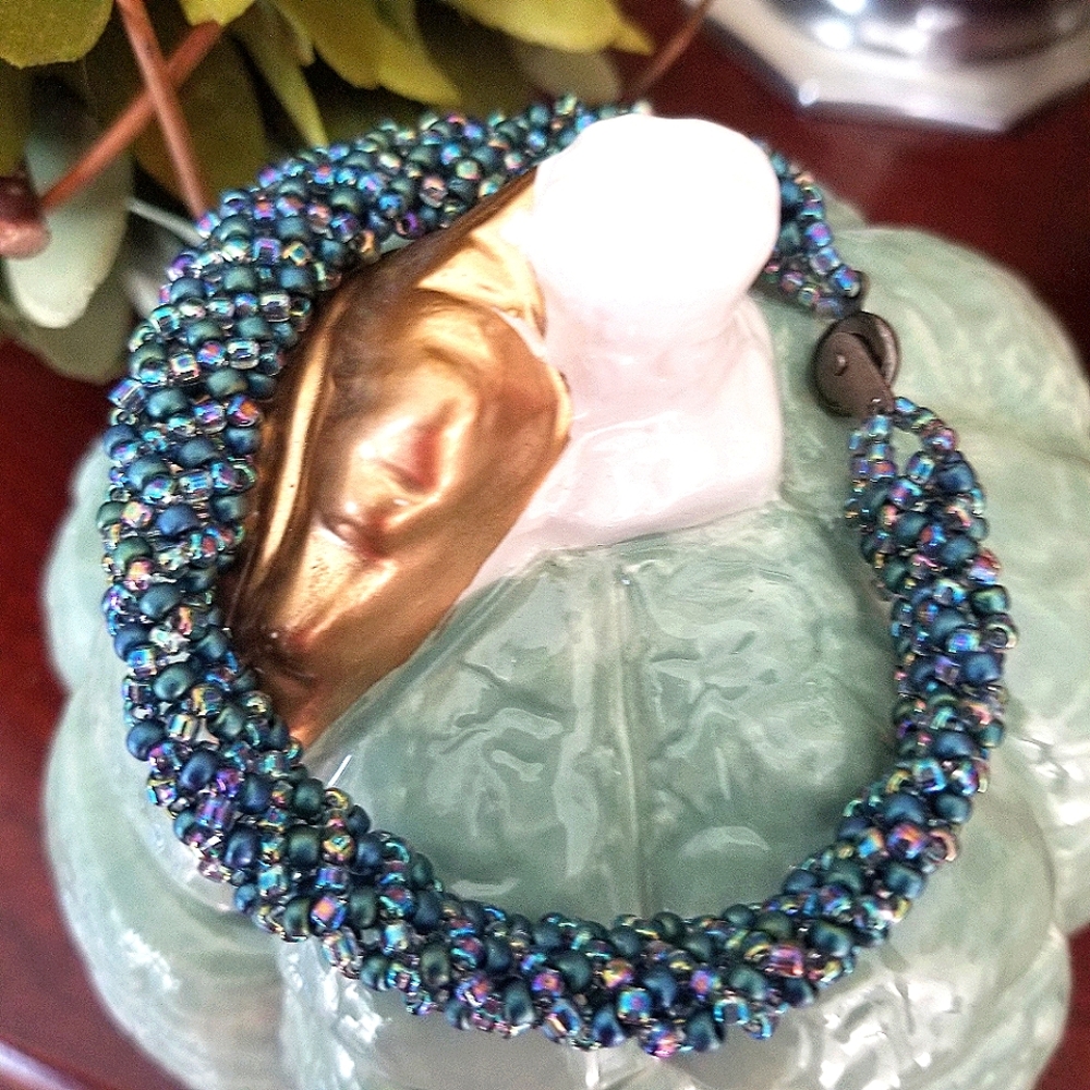 Shades of Blue Bead Sead Bracelet